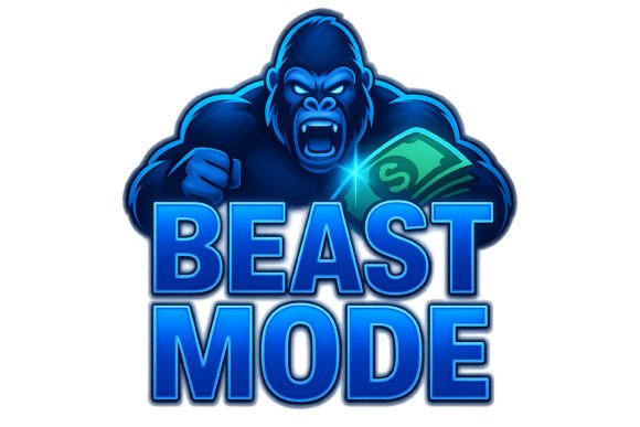 Beast Mode Gorilla With Cash: Power and Hustle