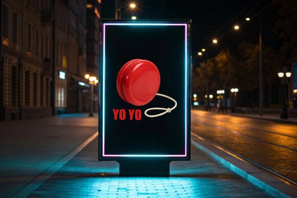 Classic Bright Red Yo-Yo: Timeless Skill Toy