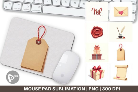 Coquette Letters Mouse Pad for a Romantic Desk Setup