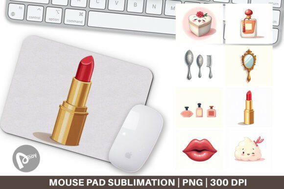 Coquette Vanity Mouse Pad: Elegant Desk Upgrade