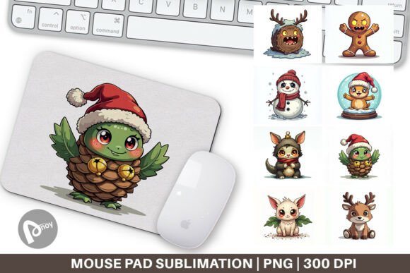 Cute Character Christmas Mouse Pad and Sublimation Mouse Pad – Design, Comfort, and Productivity for Your Desk