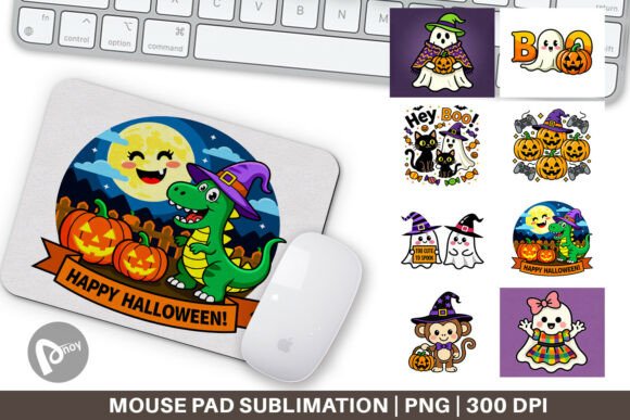 Cute Halloween Mouse Pad PNG: Adding Playful Charm to Your Workspace Workflow