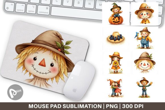 Cute Scarecrow Mouse Pad: Bringing Cottagecore Charm to Your Daily Desk Routine