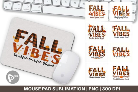 Fall Vibes Mouse Pad PNG: Transform Your Desk with Seasonal Style and Practical Comfort