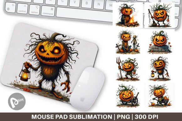 Grumpy Jack O Lantern Mouse Pad: Style Meets Comfort