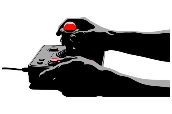 Hands Playing Retro Video Game Controller: More Than Just Nostalgia