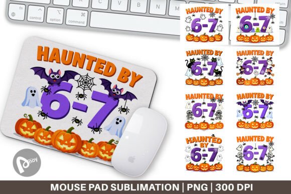 Haunted by Kids Mouse Pad: Spooky Sublimation Designs for a Productive Desk