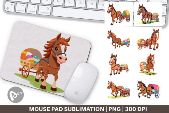 How the Mouse Pad Easter Horse Combines Seasonal Charm with Sublimation Quality for a Productive Desk Setup