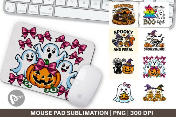 Kids Halloween Mouse Pad PNG: Whimsical Desk Decor for Productivity and Fun