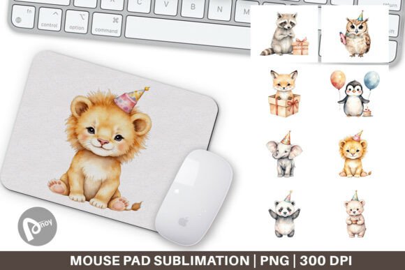 Mouse Pad Birthday Baby Beasts: A Closer Look at Custom Sublimation Desk Accessories