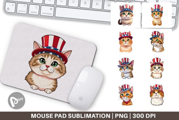 Mouse Pad Cat Patriotic: A Refreshing Take on Desk Essentials