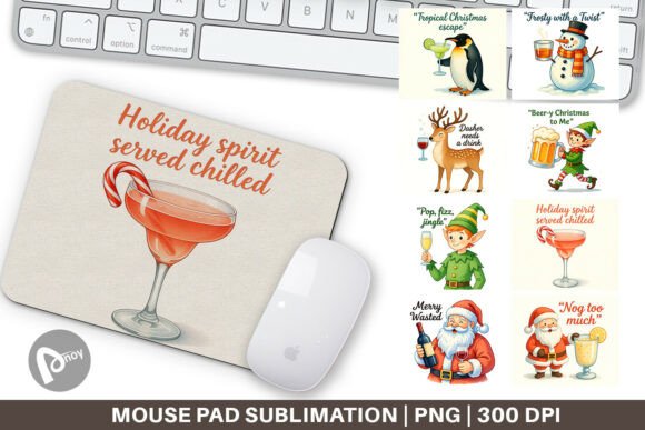 Mouse Pad Christmas Alcohol Humor: A Festive Desk Upgrade That Works All Year