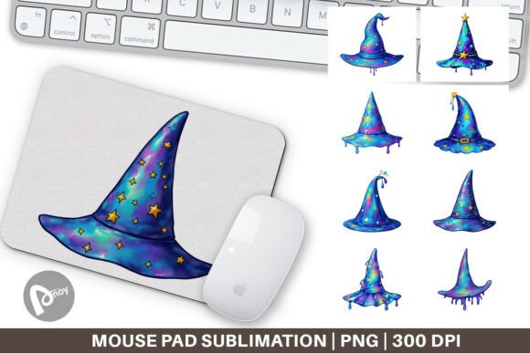 Mouse Pad Chrome Star Witch Hat: A Creative Desk Essential for Productivity and Style