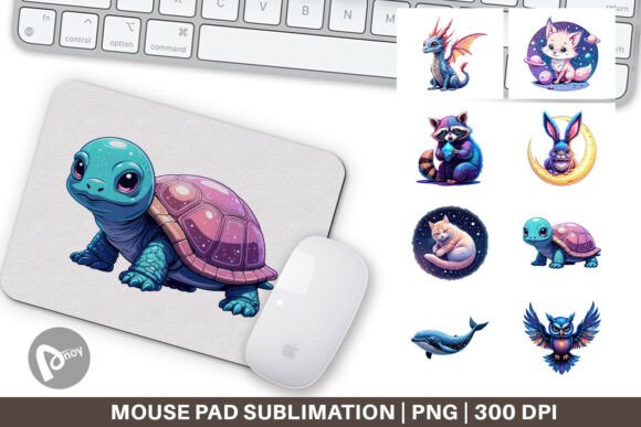 Mouse Pad Cosmic Kawaii Critters: A Thoughtful Upgrade for Your Daily Workspace
