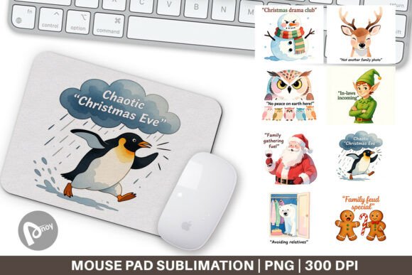 Mouse Pad Family Drama Christmas: A Festive Desk Companion That Blends Humor, Comfort, and Productivity
