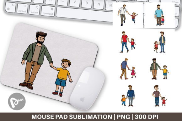 Mouse Pad Father and Child: A Practical Addition to Your Desk Setup