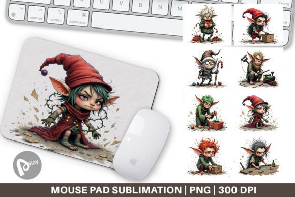 Mouse Pad Grumpy Elf Workshop Guide