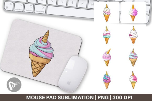 Mouse Pad Magical Ice Cream: A Fusion of Fun and Function