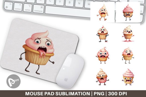 Mouse Pad Panic Cupcake: A Playful Touch for Your Desk