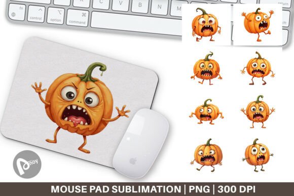 Mouse Pad Panic Pumpkin: Style Meets Desk Function