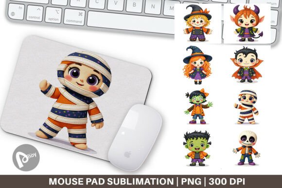 Mouse Pad Patchwork Halloween Friends: A Creative Way to Upgrade Your Desk Setup