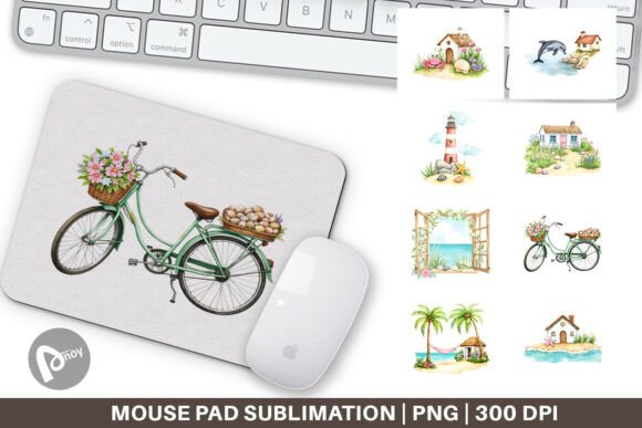 Mouse Pad Seaside Cottage and Sublimation Mouse Pad: A Creative Way to Beautify Your Desk and Boost Productivity