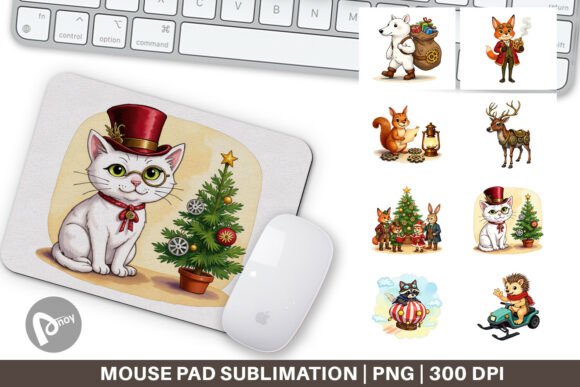 Mouse Pad Steampunk Christmas Animals: A Creative Desk Upgrade for Productivity and Comfort