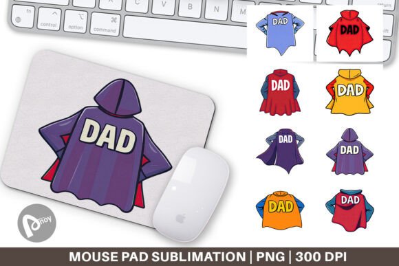 Mouse Pad Super Dad: Where Comfort Meets Style on Your Desk