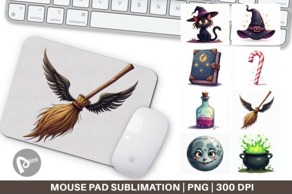 Mouse Pad Witch Elements: A Subtle Spell for Your Workspace