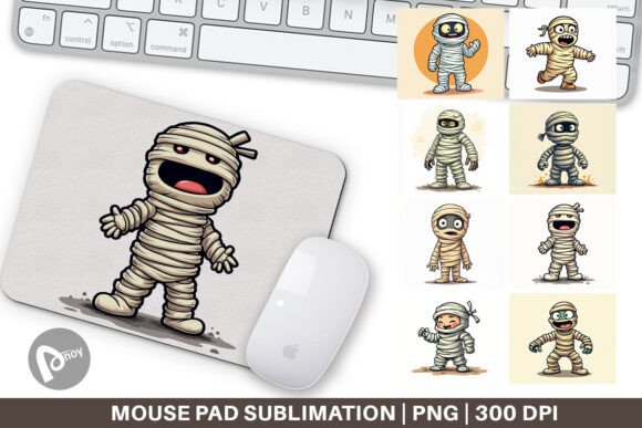 Mummy Mouse Pad PNG: Fun Desk Upgrade