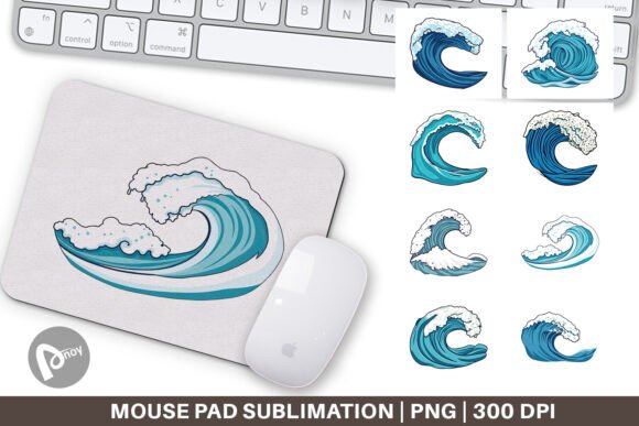 Ocean Wave Mouse Pad: Merging Coastal Tranquility with Desktop Productivity