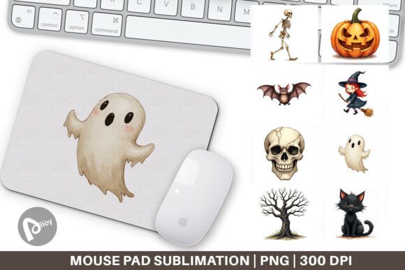 Rediscovering Desk Personality: The Rise of the Vintage Halloween Mouse Pad PNG
