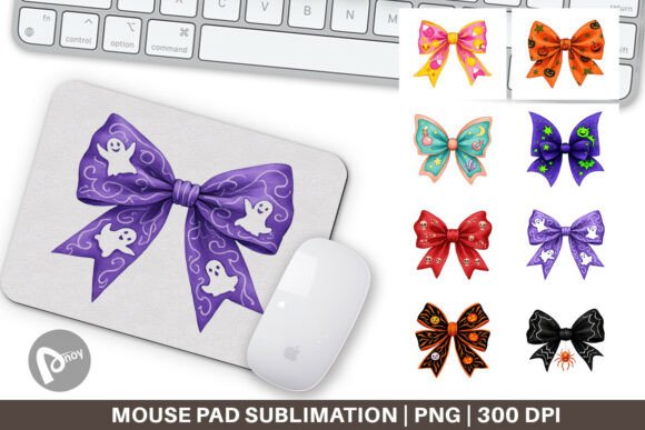 Reimagining Your Workspace: The Mouse Pad Retro Halloween Bows and Sublimation Mouse Pad as a Productivity and Design Asset