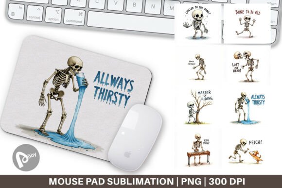 Skeleton Mouse Pad PNG: A Fun Way to Upgrade Your Desk Setup