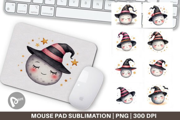 Sleepy Moon Mouse Pad PNG: A Practical Asset for Desk Setup, Design Workflow, and Daily Productivity