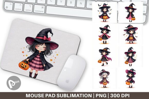 Strategic Value of a Witch Girl Mouse Pad PNG for Your Work and Gaming Environment