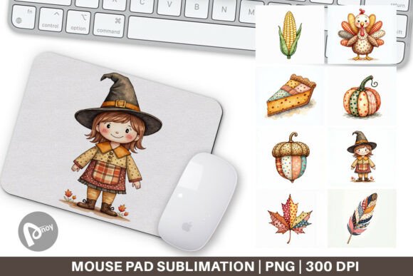 Thanksgiving Patchwork Mouse Pads for a Cozy Desk Setup