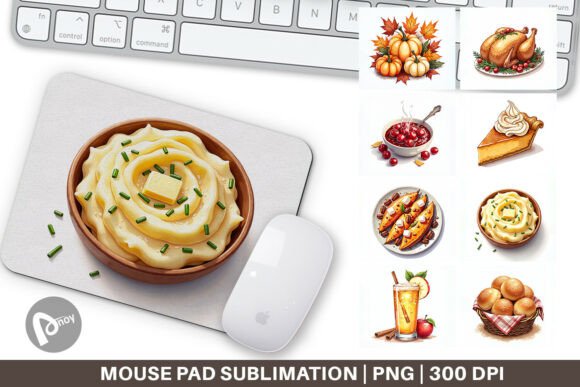Thanksgiving Watercolor Mouse Pad: A Practical Addition to Your Productivity Workspace