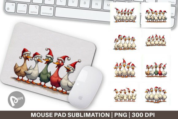 The Christmas Gooses Emotion Mouse Pad: Merging Festive Aesthetics with Ergonomic Precision