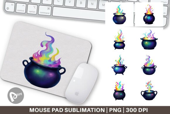 The Mouse Pad Iridescent Bubble Cauldron: Merging Aesthetic Alchemy with Desktop Ergonomics