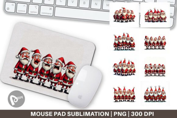 The Santa Claus Emotions Mouse Pad Phenomenon: Blending Festive Design with Sublimation Precision for an Elevated Workstation