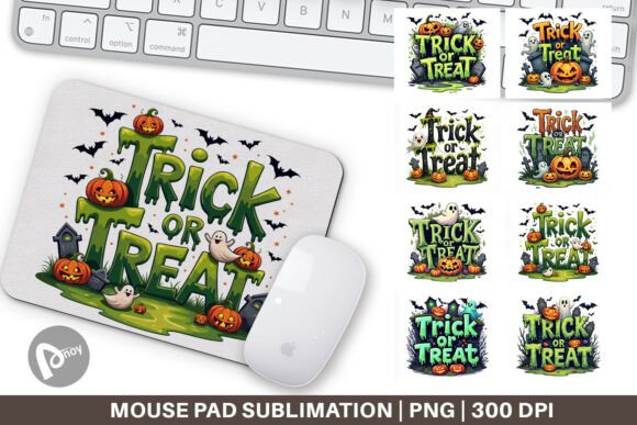 Trick or Treat Mouse Pad PNG: A Practical Decorative Asset for Work and Gaming Spaces