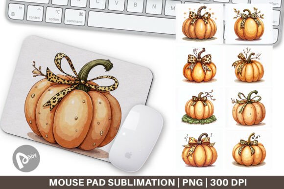 Watercolor Pumpkin Mouse Pad: A Seasonal Touch That Transforms Your Desk Into a Productivity Haven