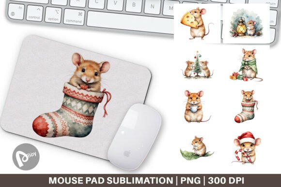 Welcome Tiny Christmas Mice to Your Workspace