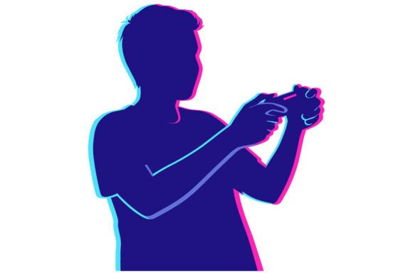 Young Person Playing Video Game Silhouette: A Practical Evaluation for Designers and Creators